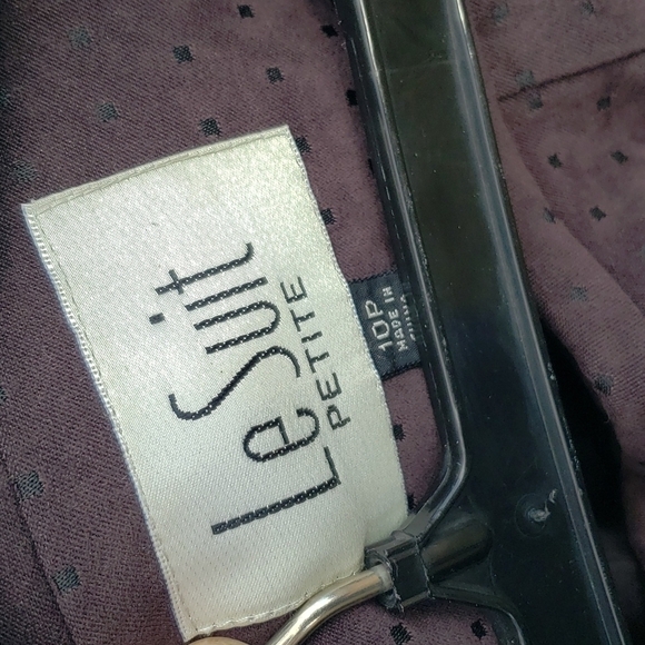 Vintage Le Suit petite women's size  10P 2 piece brown suit - Picture 2 of 8